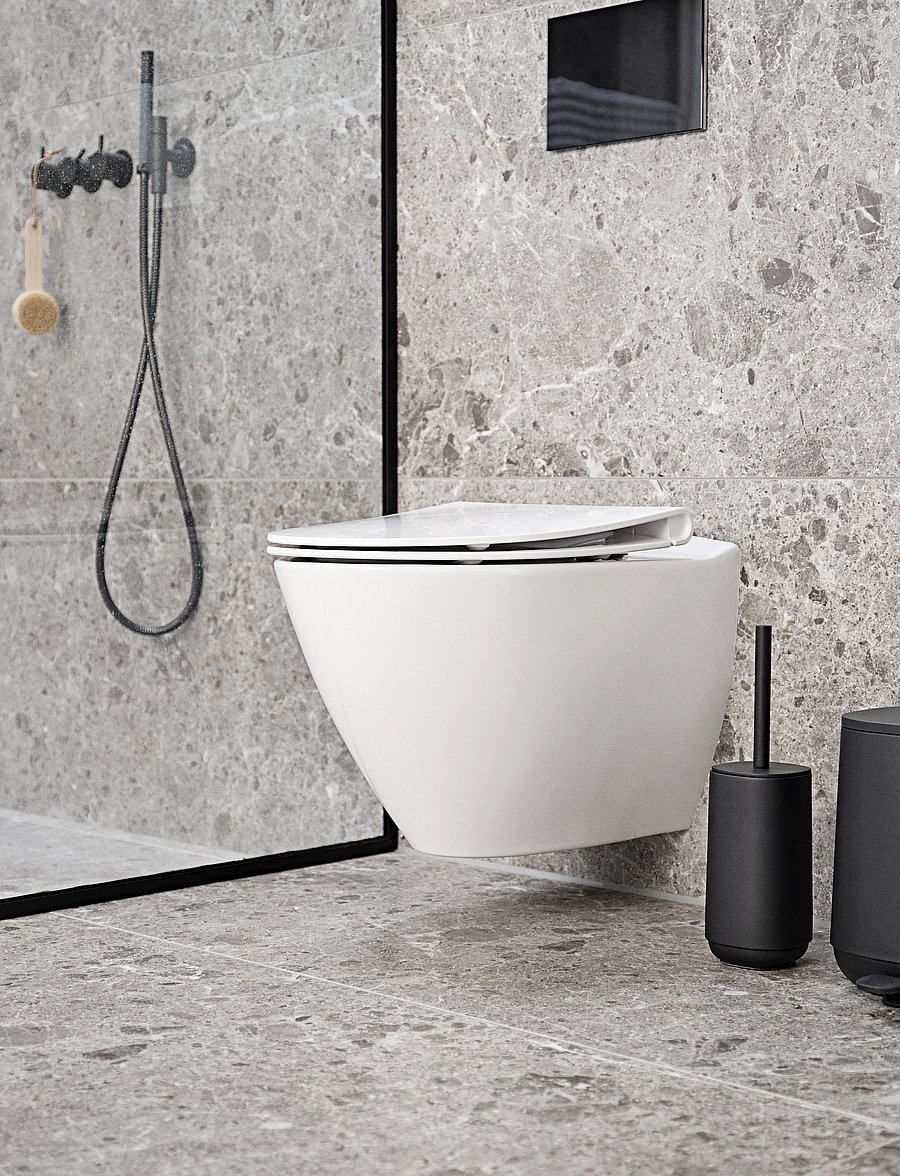 Zone Denmark - Toilet brush Time - wc-harjad ja ämbrid - black - 1