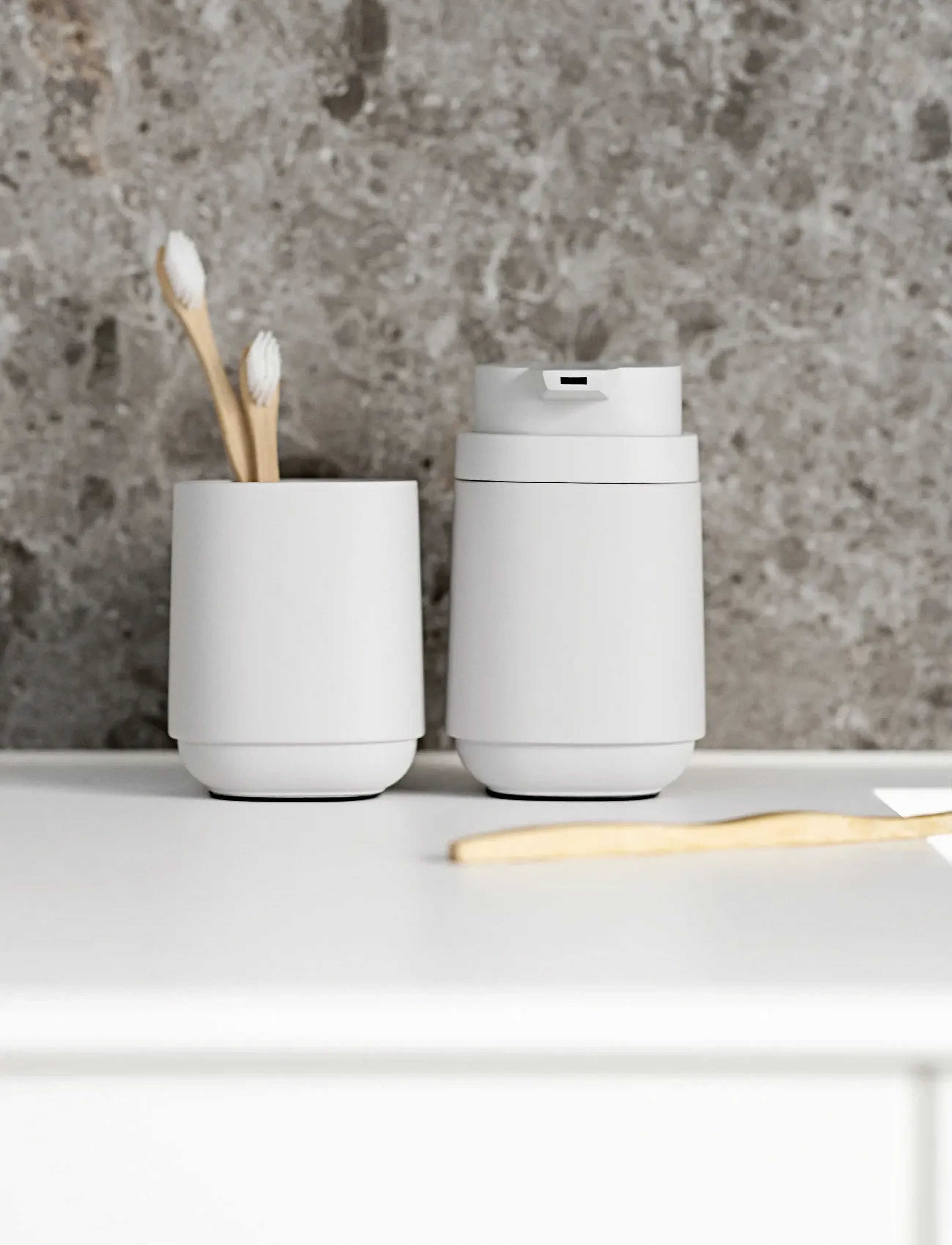 Zone Denmark Sæbedispenser Time, 9.3X8X13 cm, Bathroom Interior, Grau - Soap Pumps & Cups, Homeware