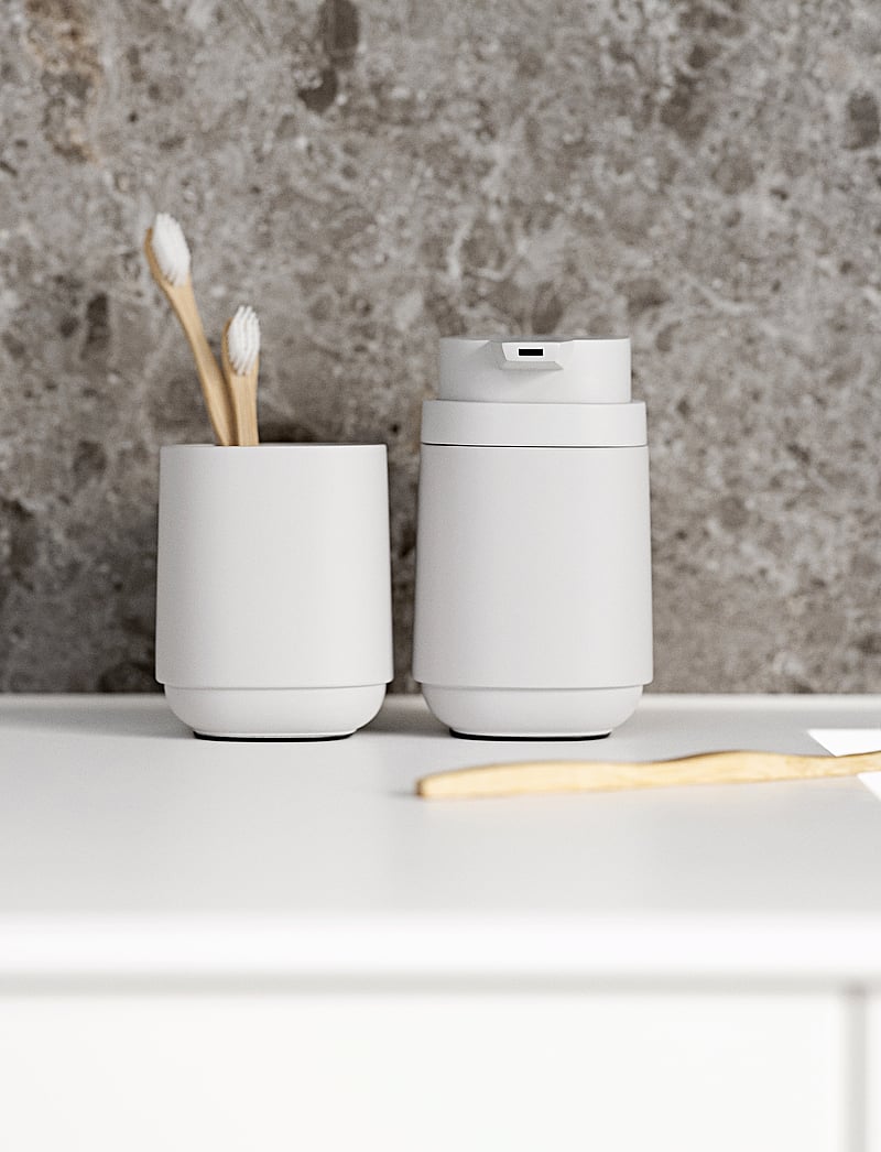 Zone Denmark - Toothbrush Mug Time - die niedrigsten preise - soft grey - 1