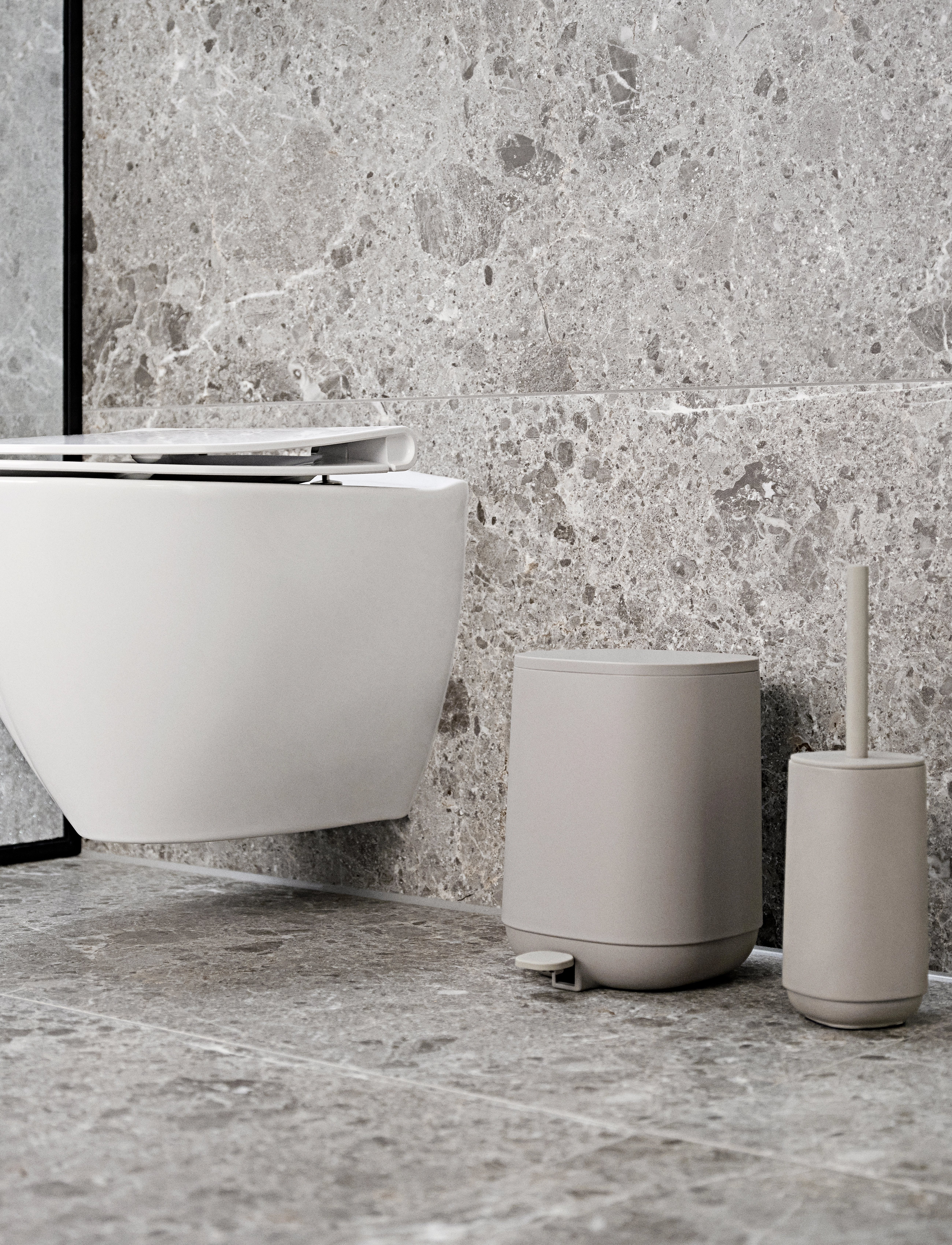 Zone Denmark Toiletbørste Time, 10.5X10.5X36 cm, Beige, Badeværelsesinteriør > Toiletbørster, Unisex