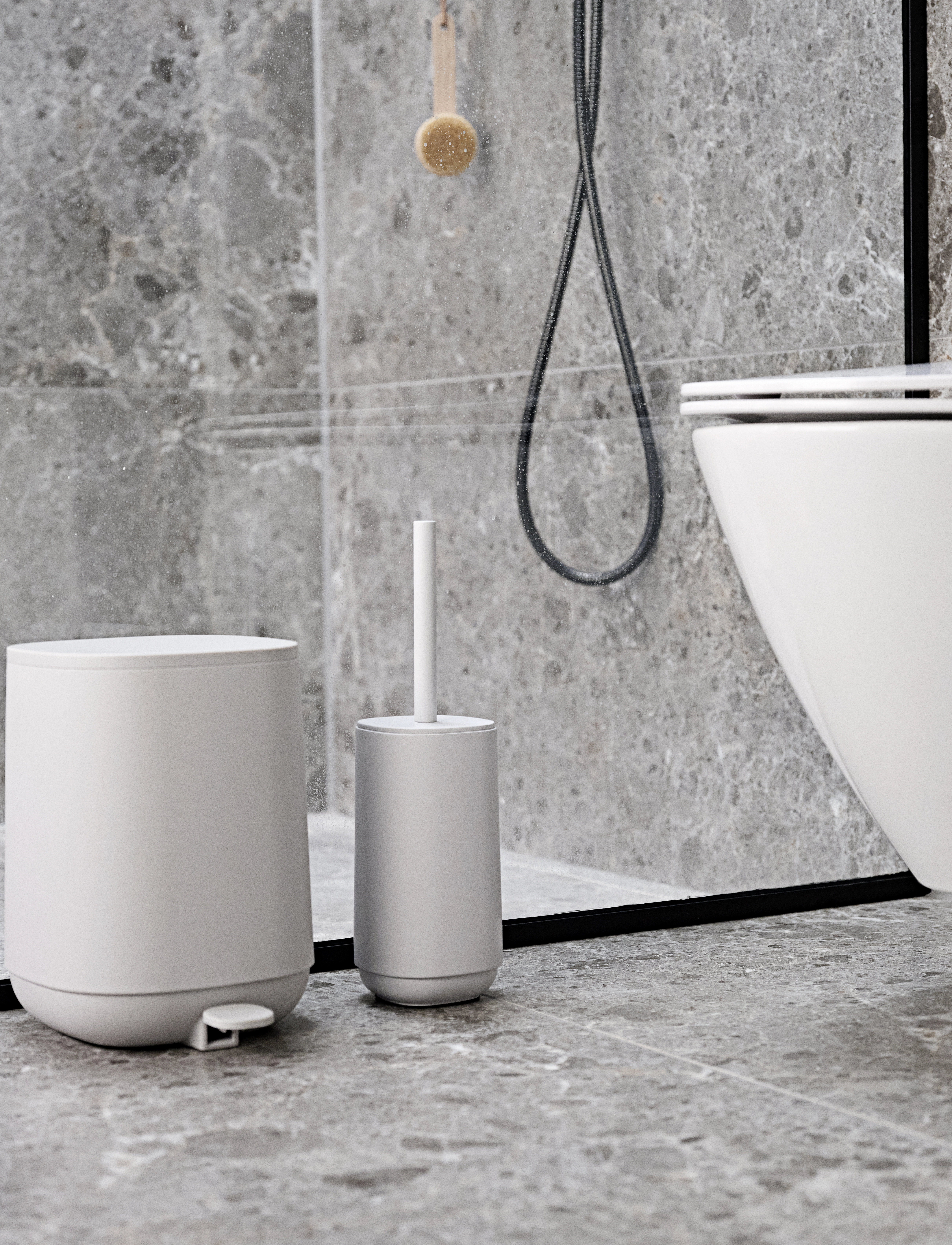 Zone Denmark Toiletbørste Time, 10.5X10.5X36 cm, Grey, Badeværelsesinteriør > Toiletbørster, Unisex