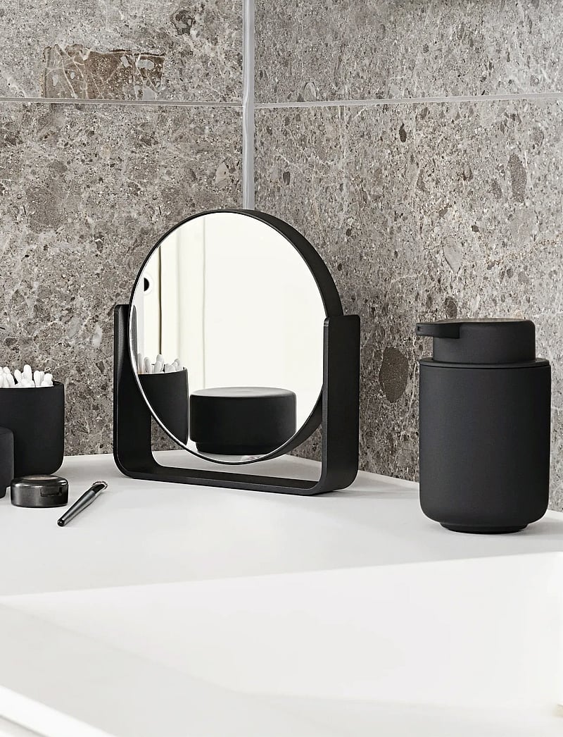 Zone Denmark - Table Mirror w. 5x magnification - Ümmargused peeglid - ume black - 1