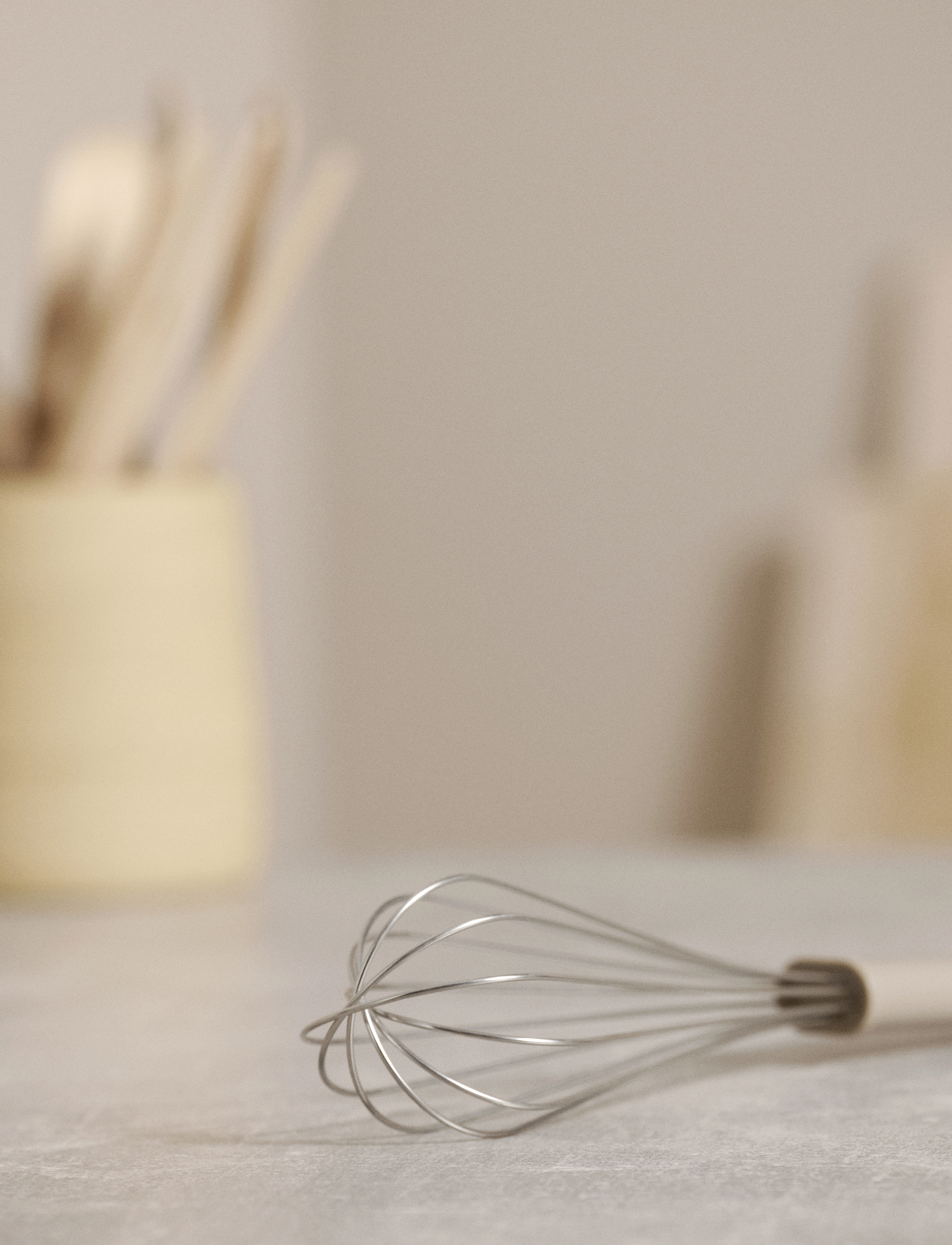 Zone Denmark Piskeris Singles 6, 28 cm, Kitchen Tools, Beige - Whisks, Homeware