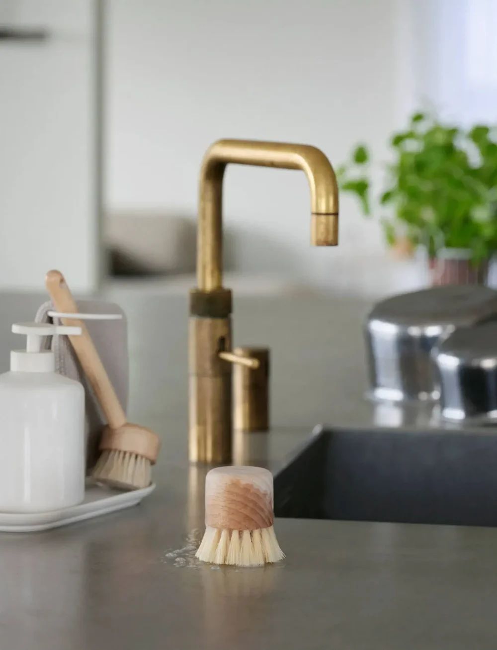 Zone Denmark - Dishwashing set Inu - nõudepesulapid ja -harjad - offwhite - 3