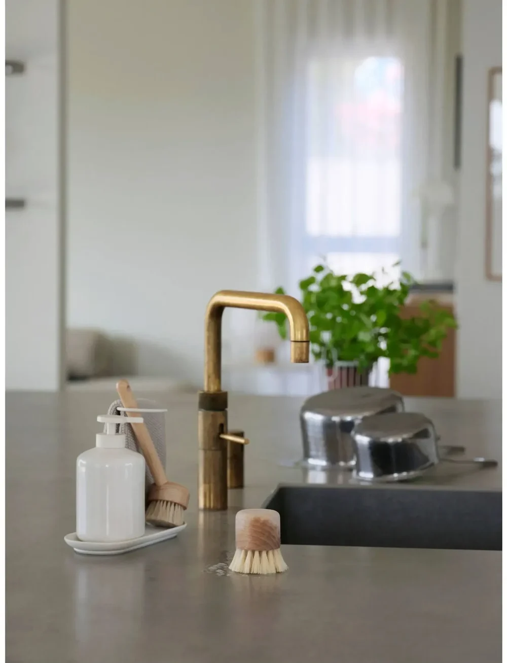 Zone Denmark - Dishwashing set Inu - nõudepesulapid ja -harjad - offwhite - 4