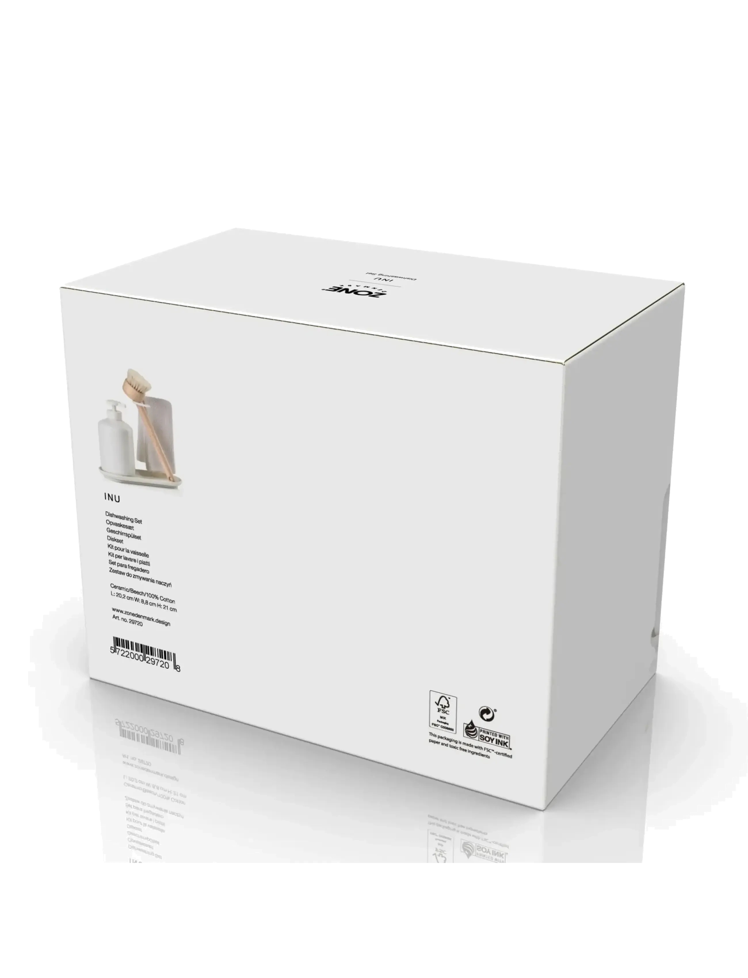 Zone Denmark - Dishwashing set Inu - spülmittel - offwhite - 2