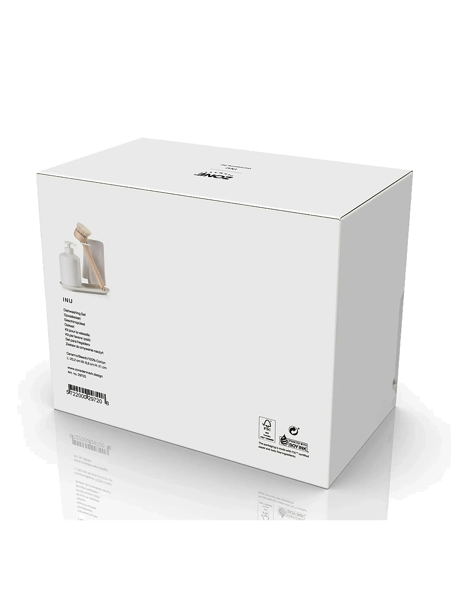 Zone Denmark - Dishwashing set Inu - spülmittel - offwhite - 2
