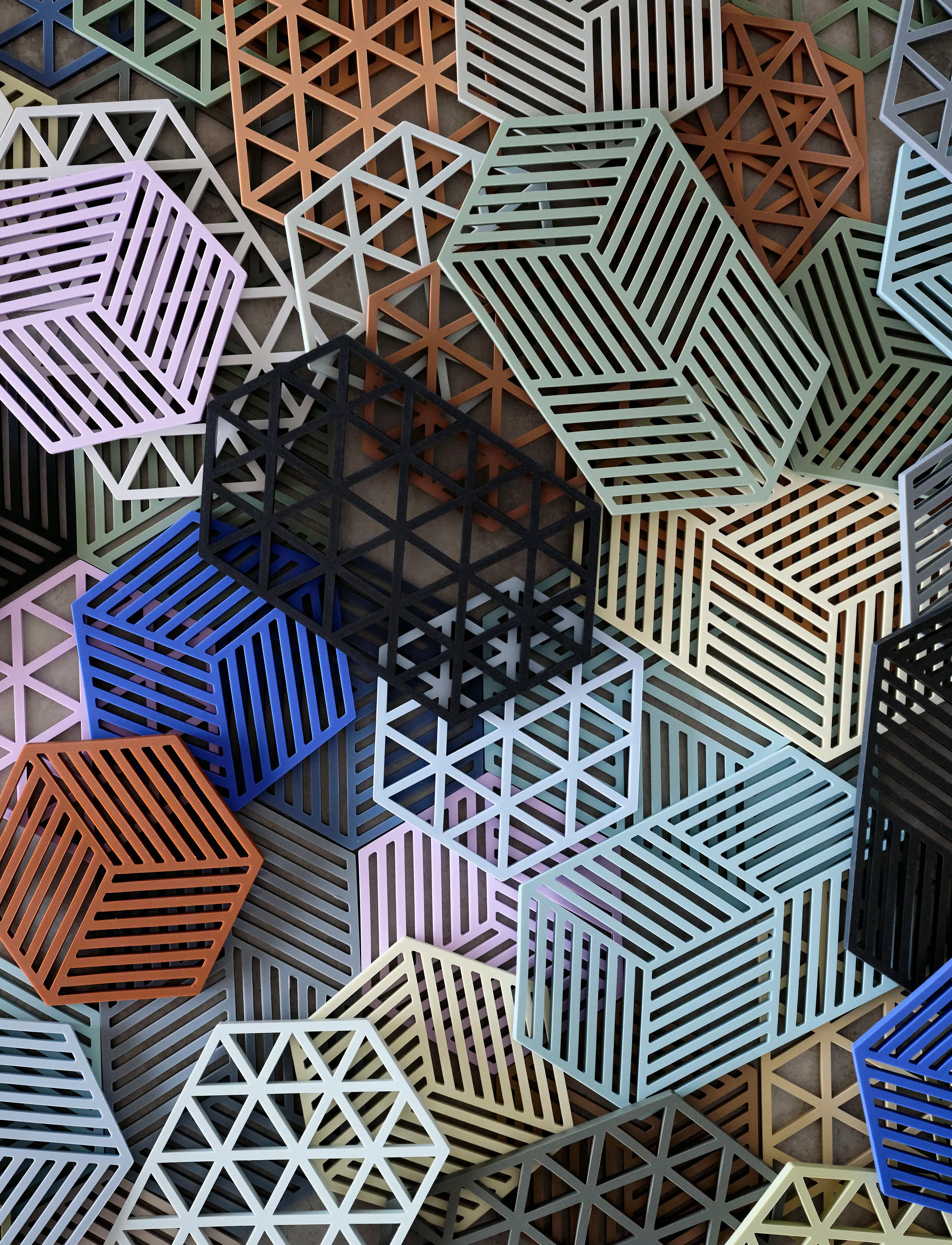 Zone Denmark Bordskåner Triangles, 16X 14X 0.9 cm, Pots & Pans, Braun - Pot Coasters, Homeware