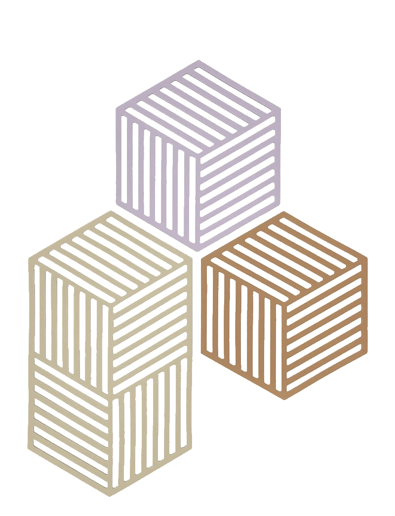 Zone Denmark - Trivet Hexagon 3 pcs - glasuntersetzer - mix - 0