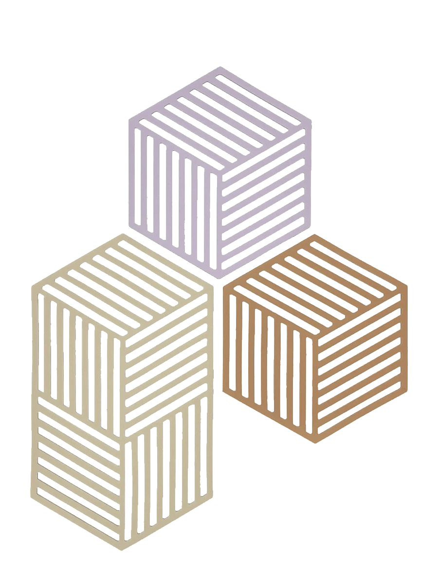 Zone Denmark - Trivet Hexagon 3 pcs - tassialused - mix - 0
