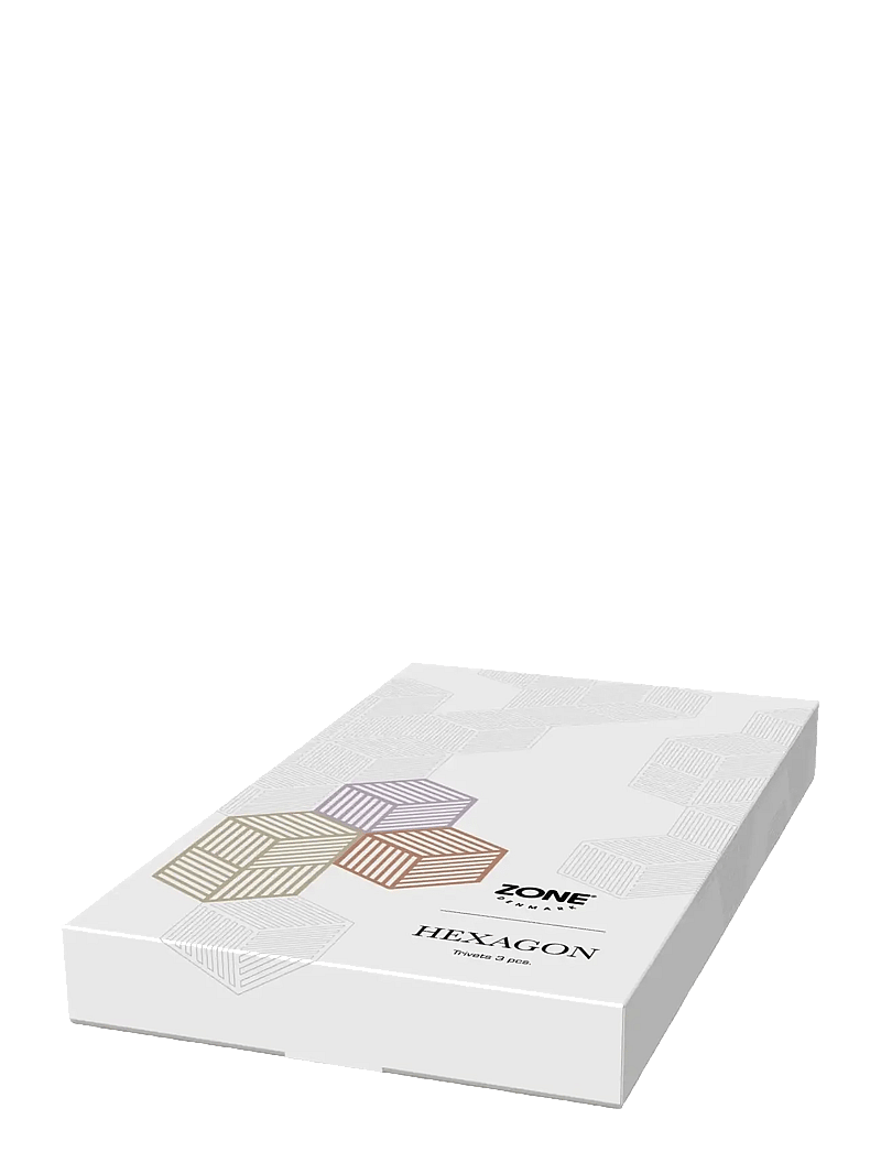 Zone Denmark - Trivet Hexagon 3 pcs - glasuntersetzer - mix - 1