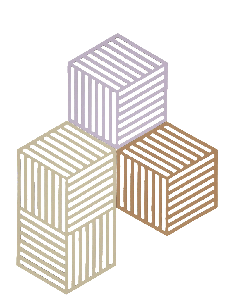 Zone Denmark - Trivet Hexagon 3 pcs - glasuntersetzer - mix - 2
