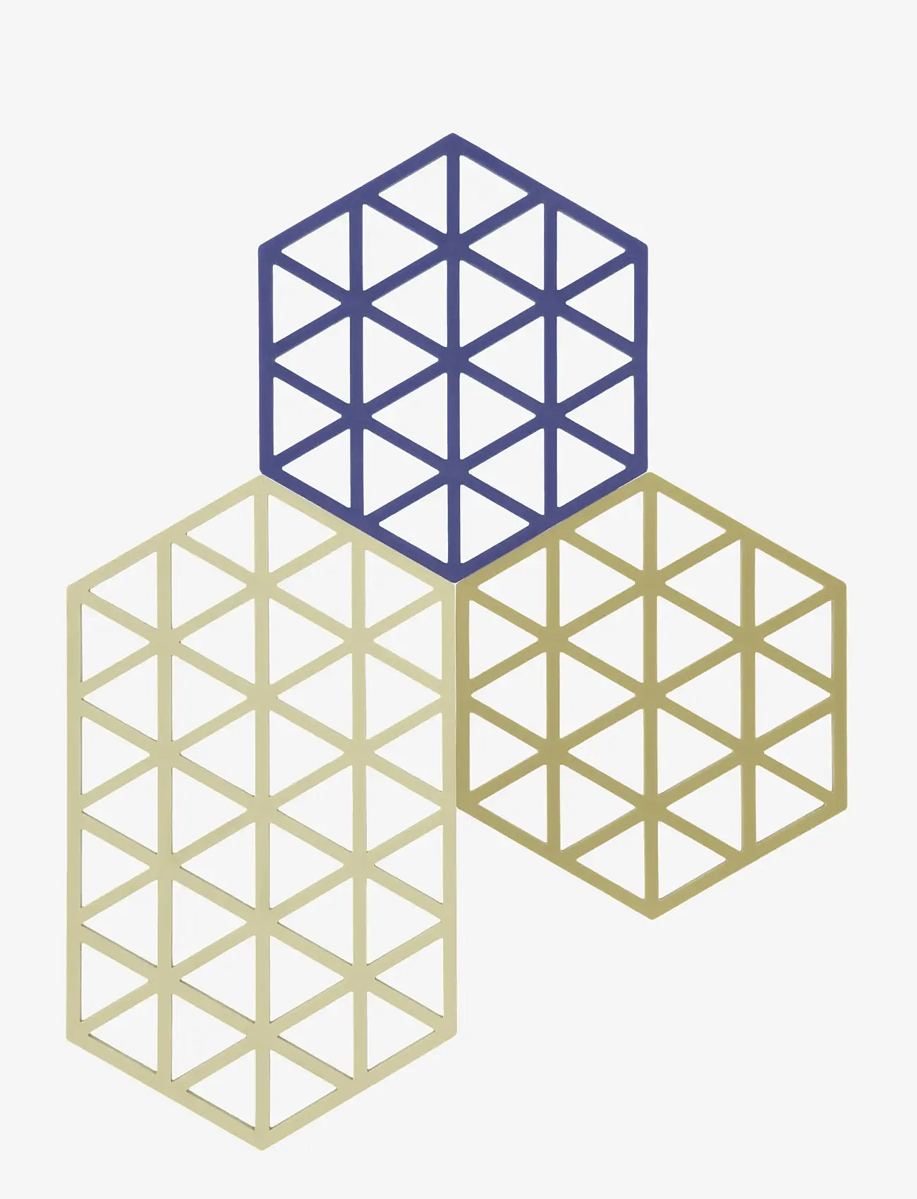 Zone Denmark - Grytunderlägg Triangles 3 st - grytunderlägg - mix - 0
