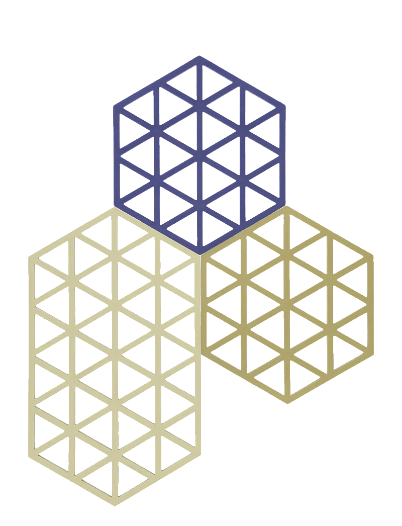 Zone Denmark - Trivet Triangles 3 pcs - topfuntersetzer - mix - 0