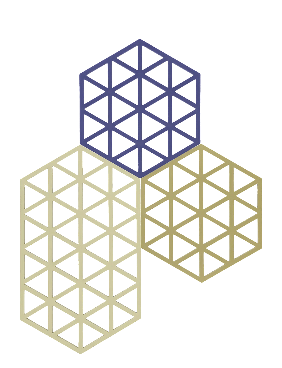 Zone Denmark - Trivet Triangles 3 pcs - topfuntersetzer - mix - 0