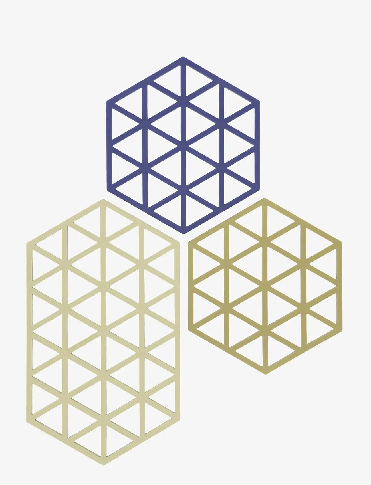 Zone Denmark - Grytunderlägg Triangles 3 st - grytunderlägg - mix - 1
