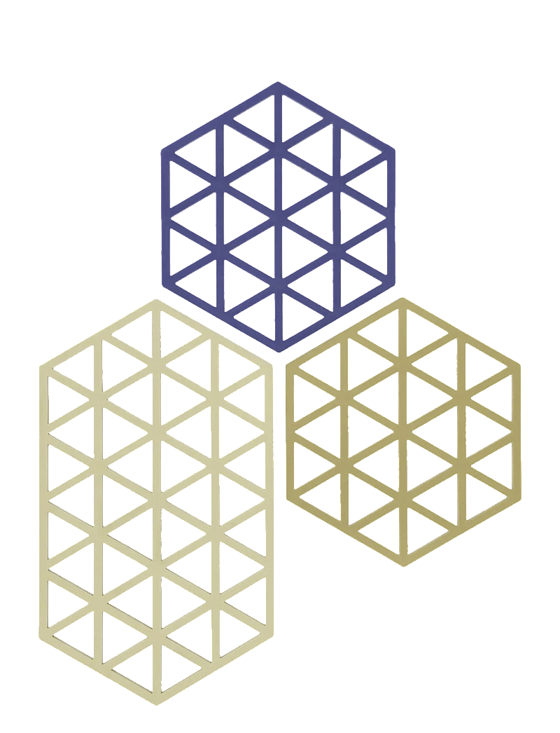 Zone Denmark - Trivet Triangles 3 pcs - topfuntersetzer - mix - 1