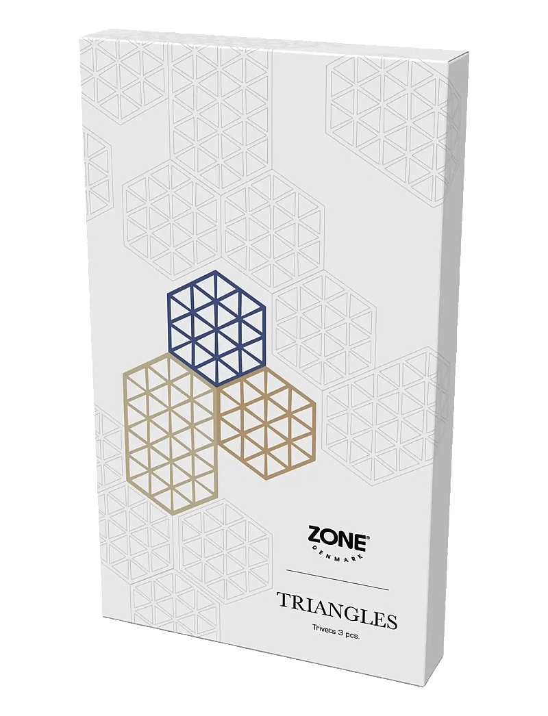 Zone Denmark - Trivet Triangles 3 pcs - topfuntersetzer - mix - 2