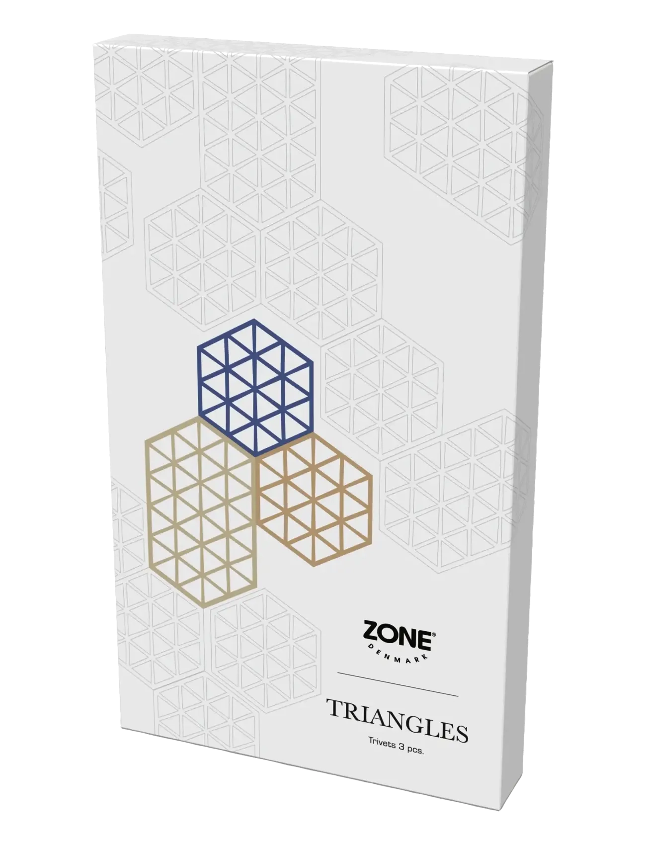 Zone Denmark - Trivet Triangles 3 pcs - topfuntersetzer - mix - 2