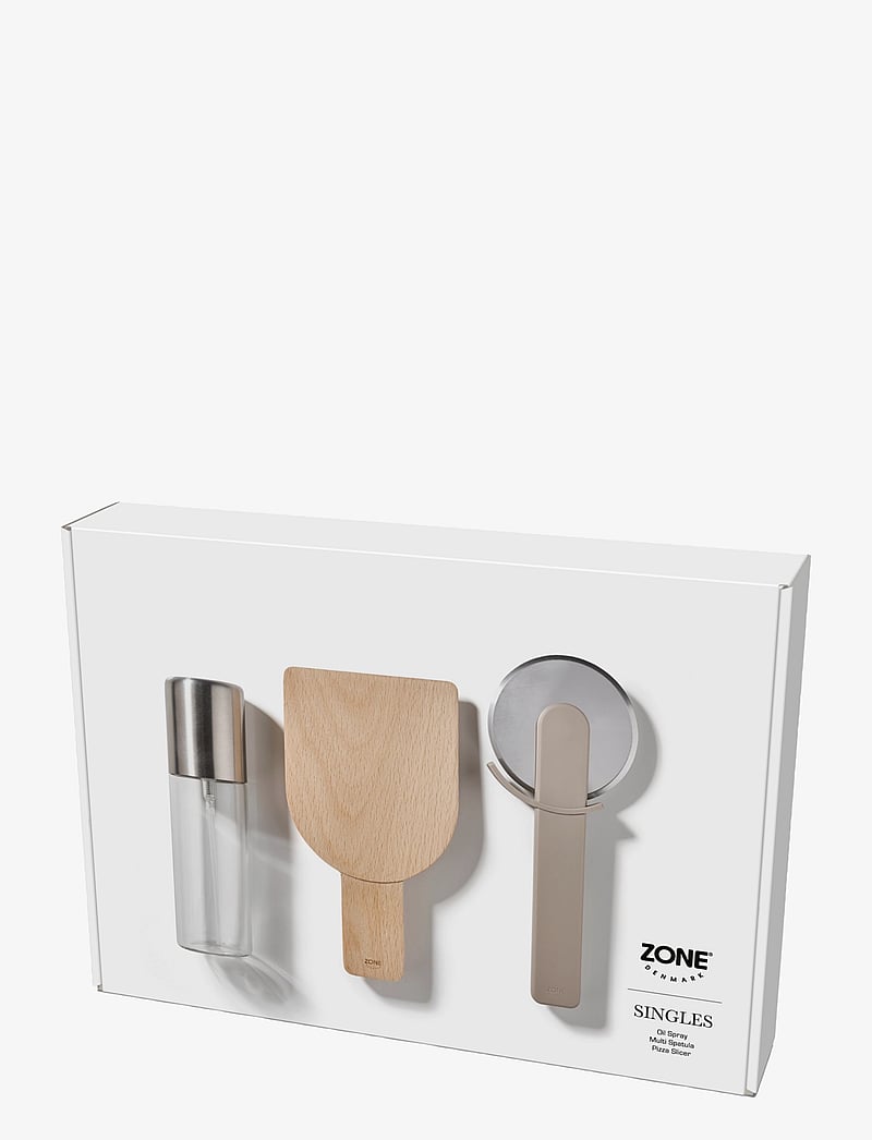 Zone Denmark - Pizza set Singles 3 parts - pizza-utensilien - brun - 3