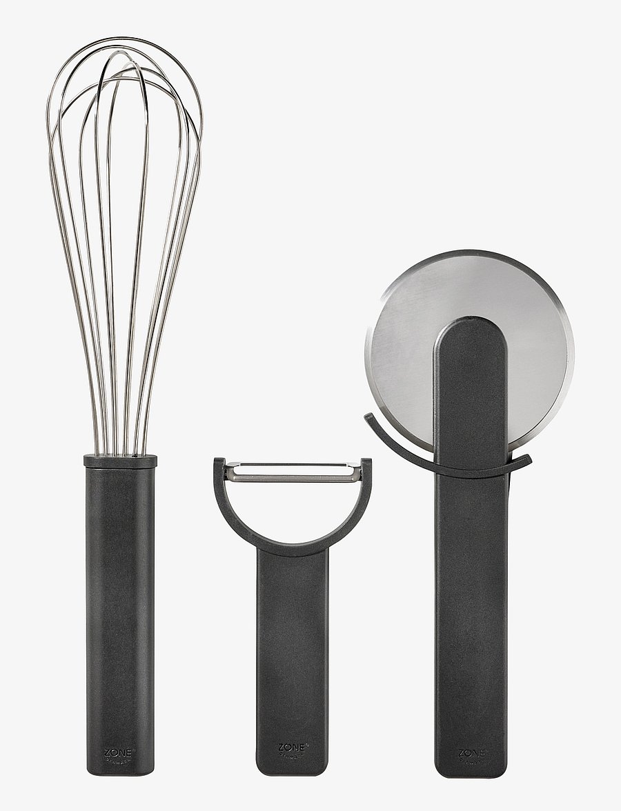 Zone Denmark - Kitchen utensil set Singles 3 pcs - pizza-utensilien - svart - 1
