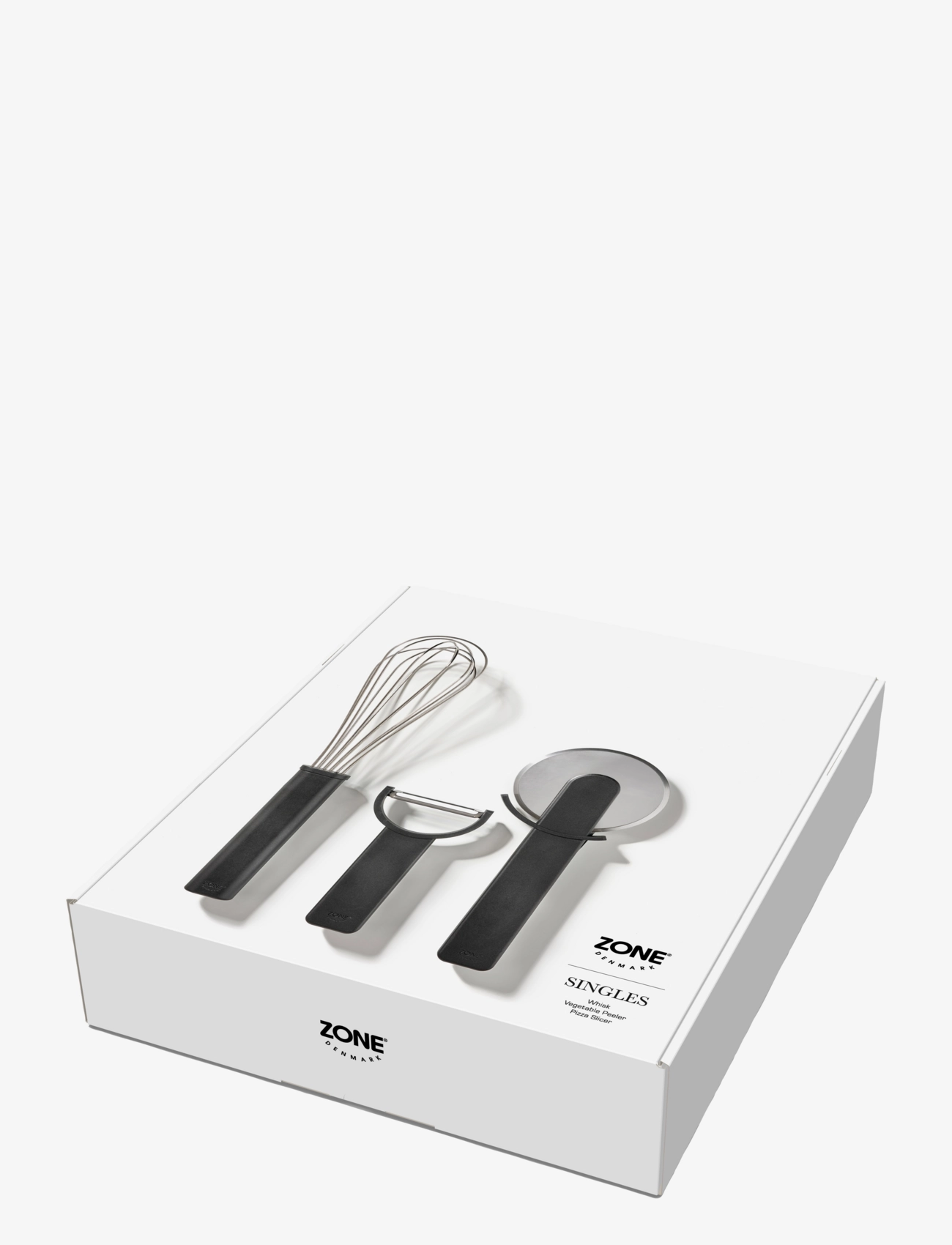 Zone Denmark - Kitchen utensil set Singles 3 pcs - juustohöylät - svart - 1