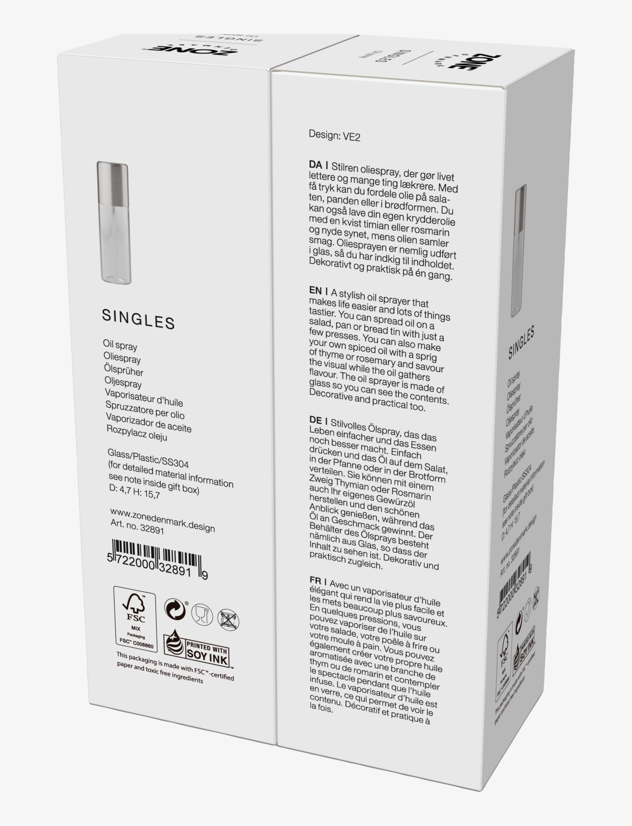 Zone Denmark - Oil sprayer Singles - brun - 4