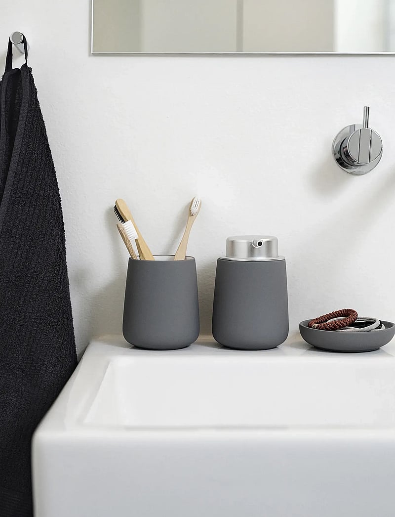 Zone Denmark - Toothbrush mug Nova Grey - hambaharjahoidjad - grey - 0