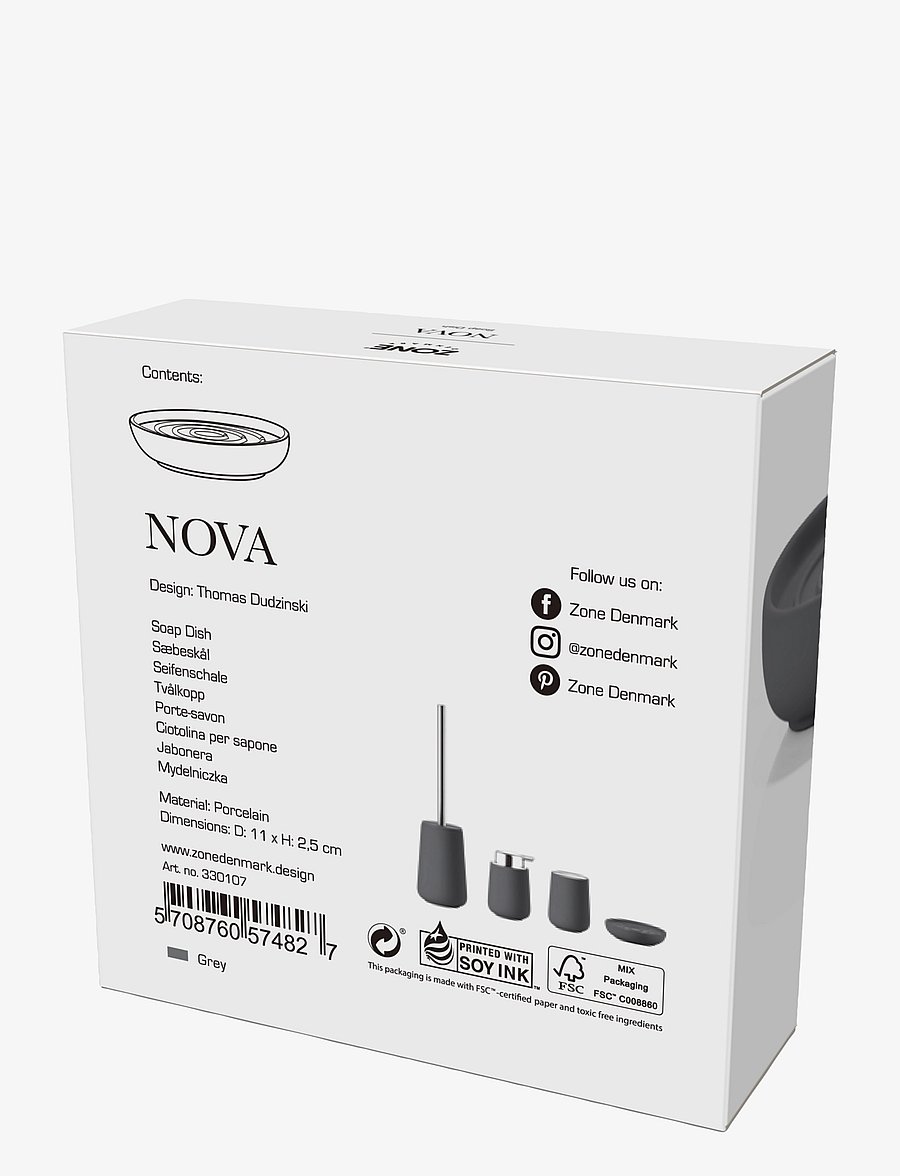 Zone Denmark - Soap dish Nova - seebidosaatorid ja -alused - grey - 3