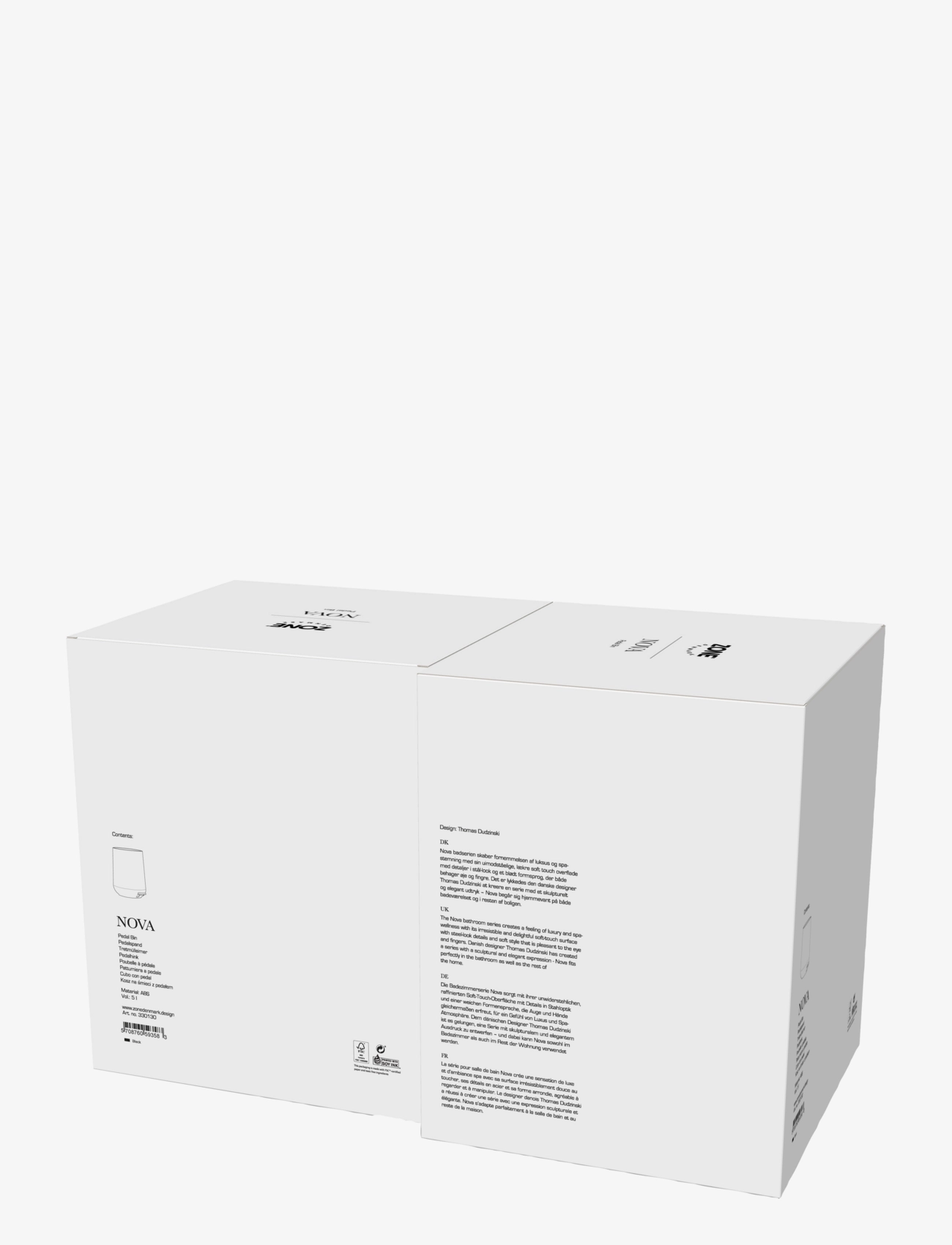 Zone Denmark - Pedal bin Nova - aufbewahrung - black - 5