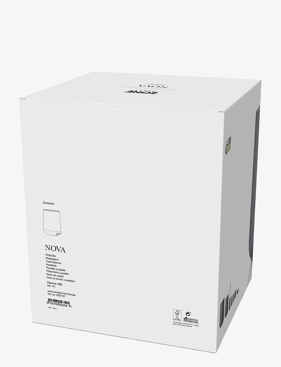 Zone Denmark - Pedal bin Nova - paberi prügikastid - grey - 2