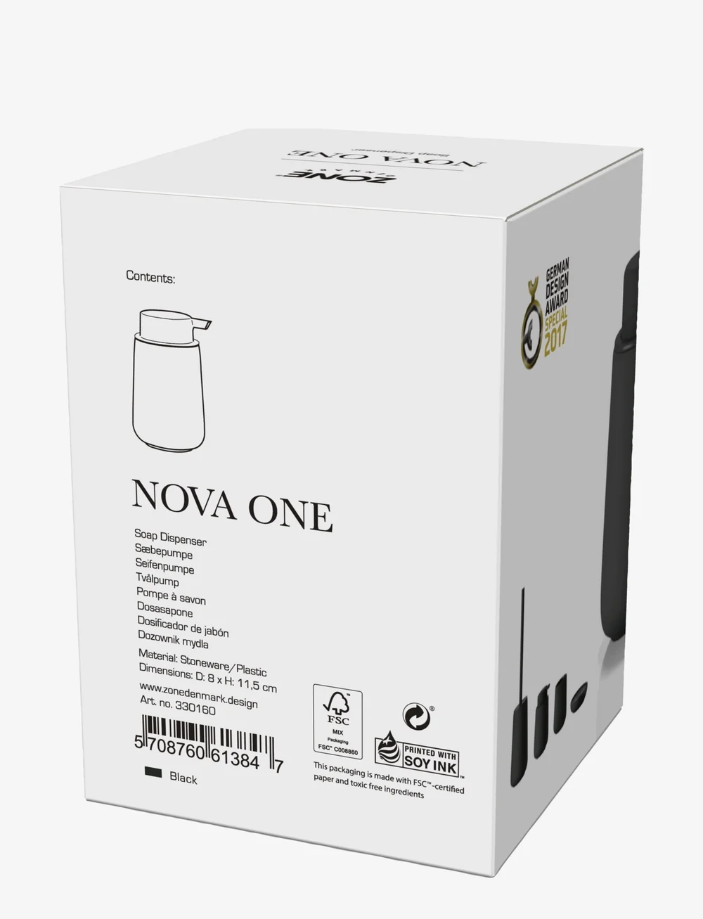 Zone Denmark - Soapdispenser Nova One - osta hinna alusel - black - 2