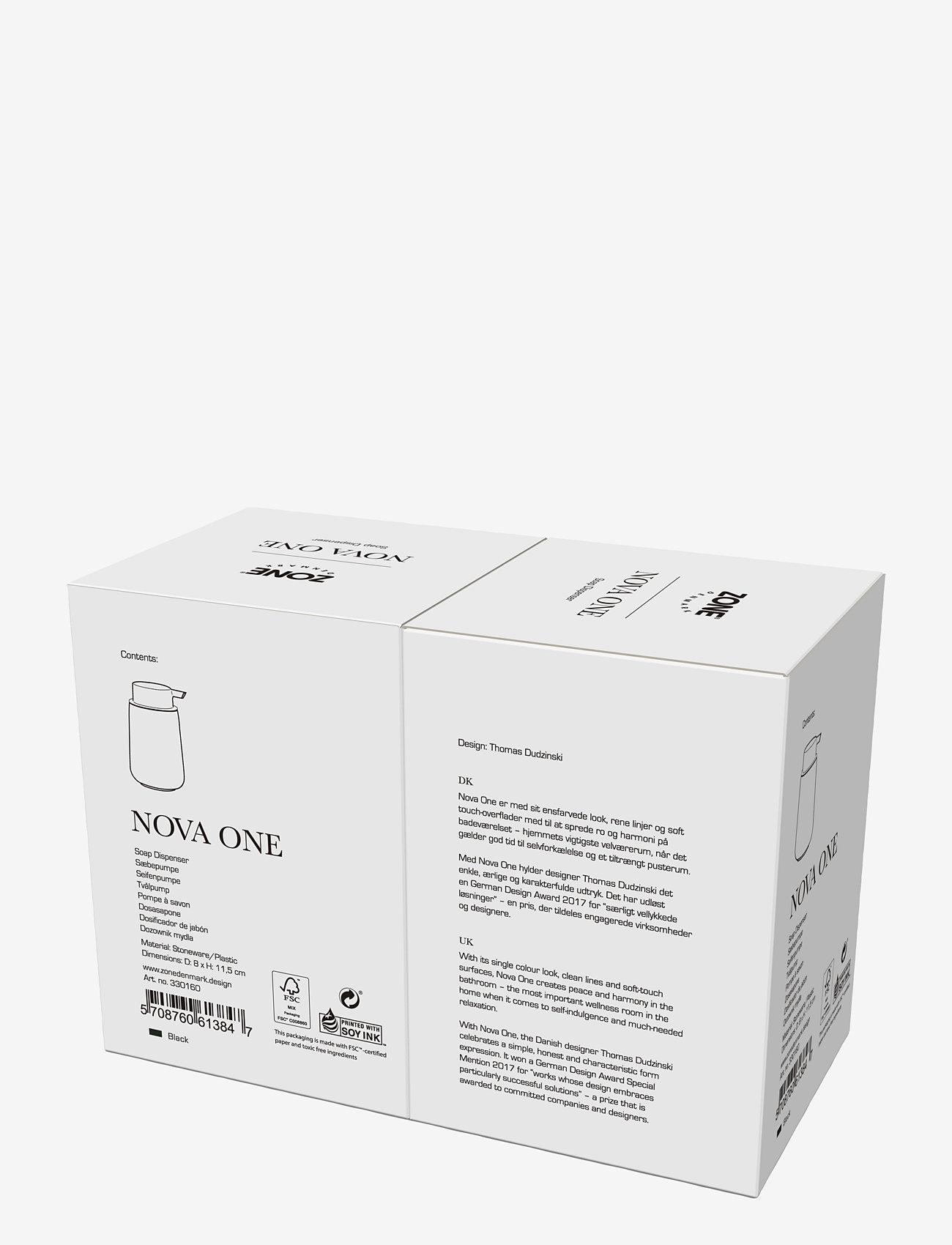 Zone Denmark - Soapdispenser Nova One - black - 4