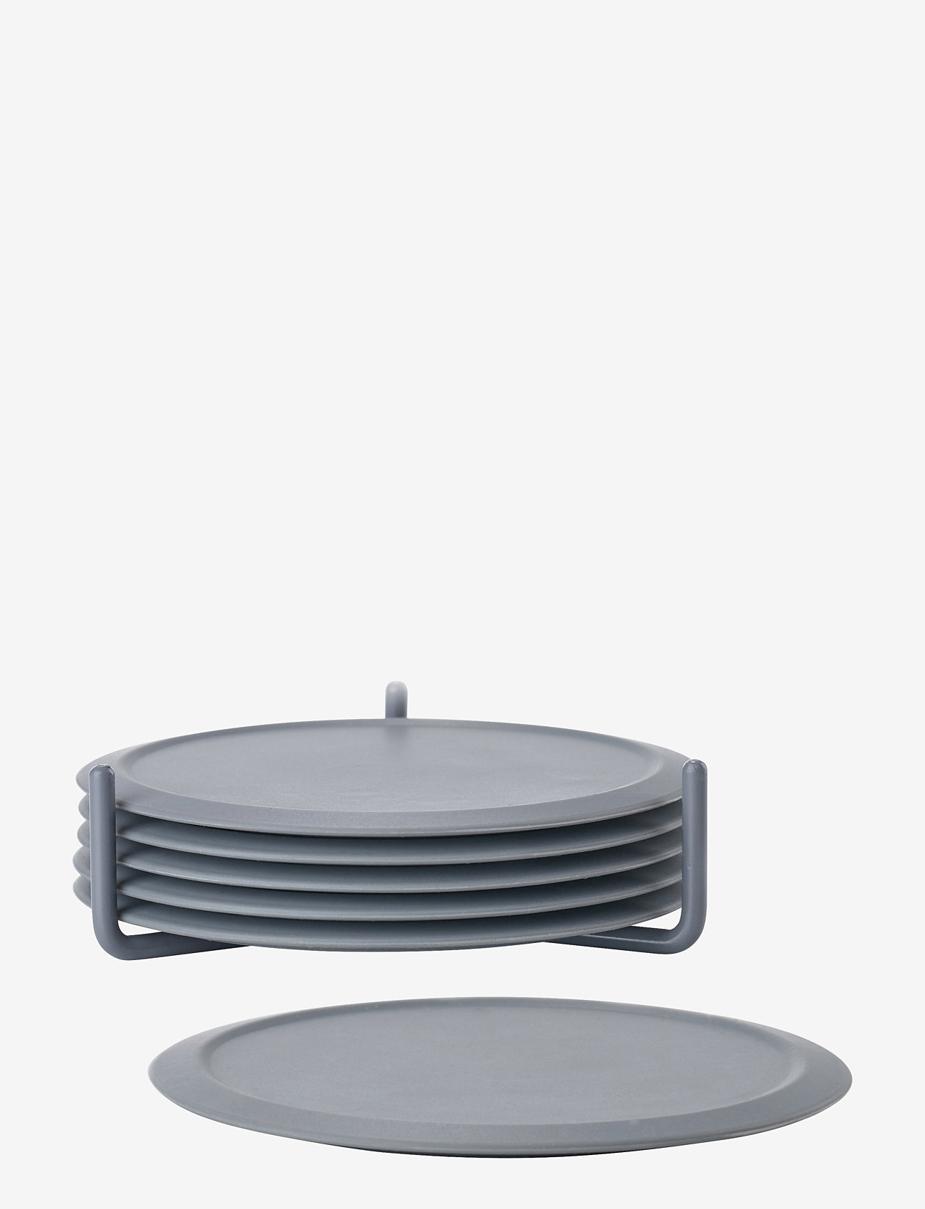Zone Denmark - Coasters w holder Singles - die niedrigsten preise - cool grey - 0