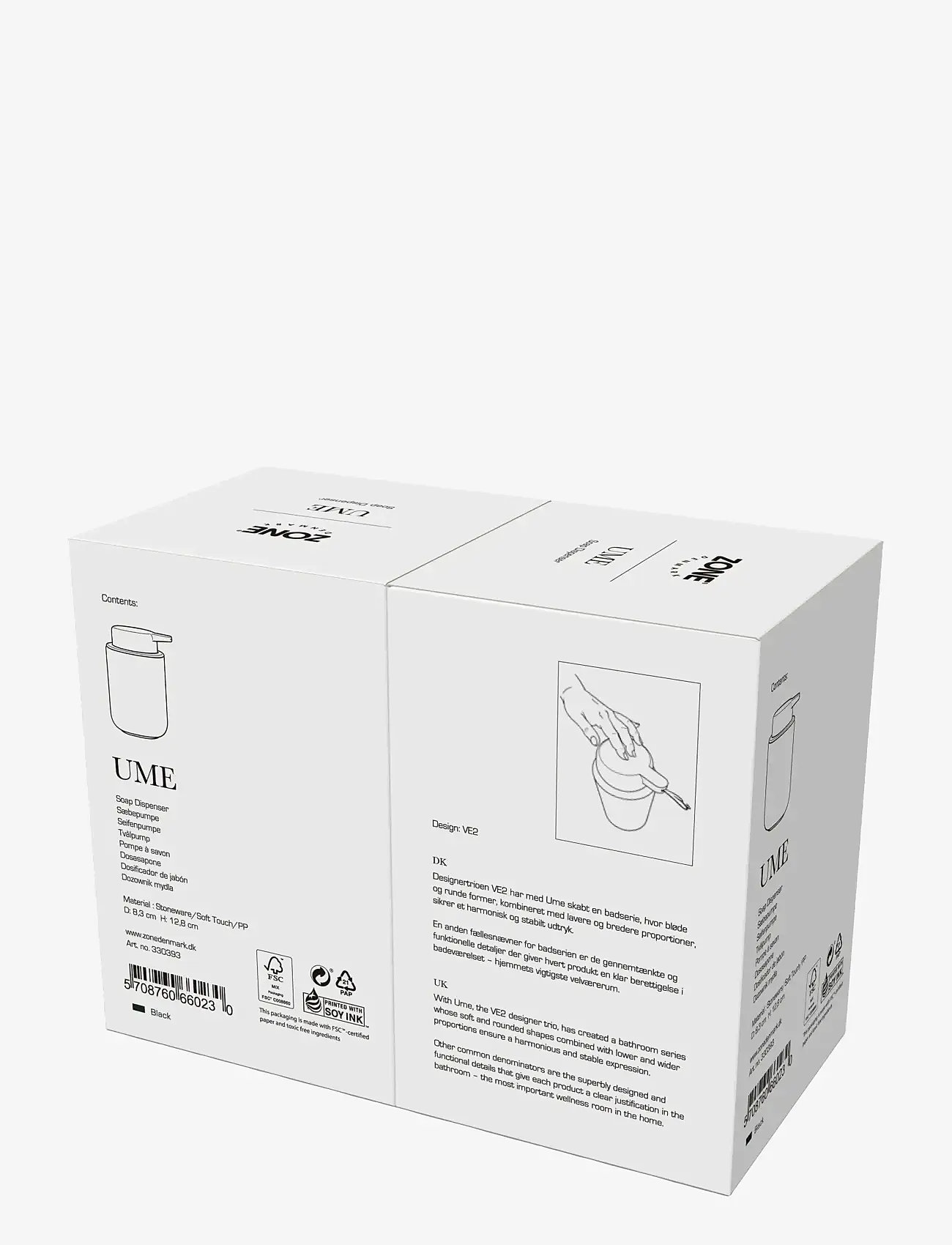 Zone Denmark - Soapdispenser Ume - madalaimad hinnad - black - 2