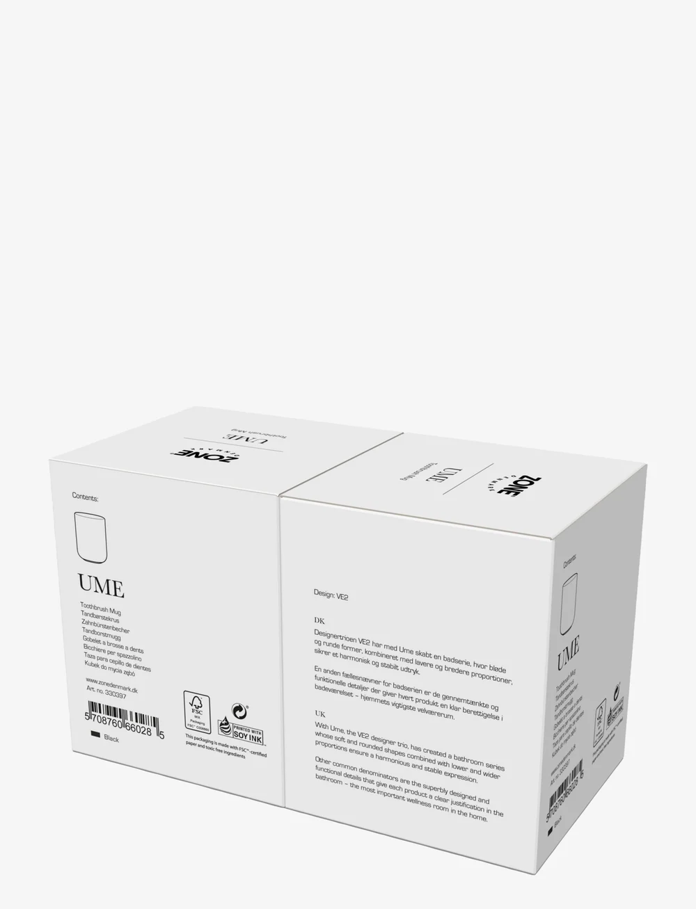 Zone Denmark - Toothbrush mug Ume - osta hinna alusel - black - 4