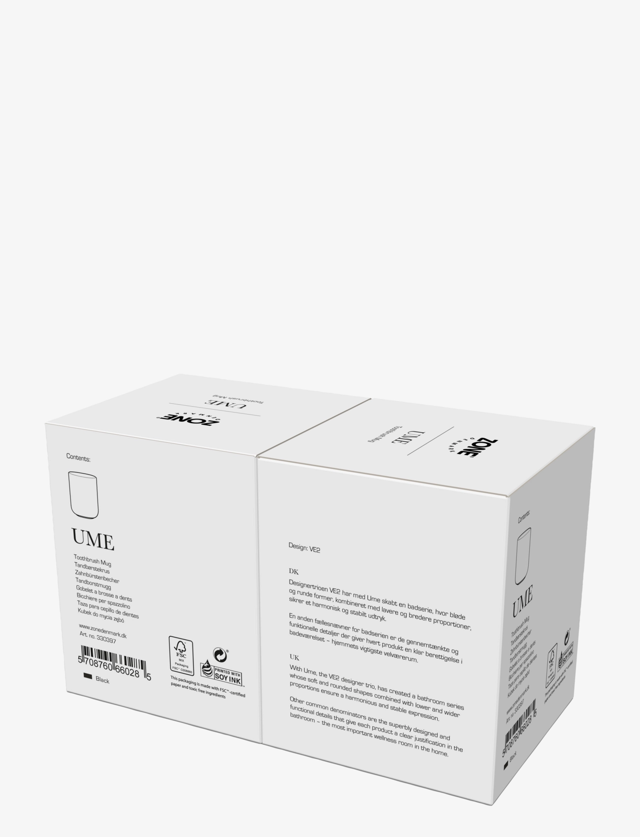 Zone Denmark - Toothbrush mug Ume - zahnbürstenhalter - black - 5