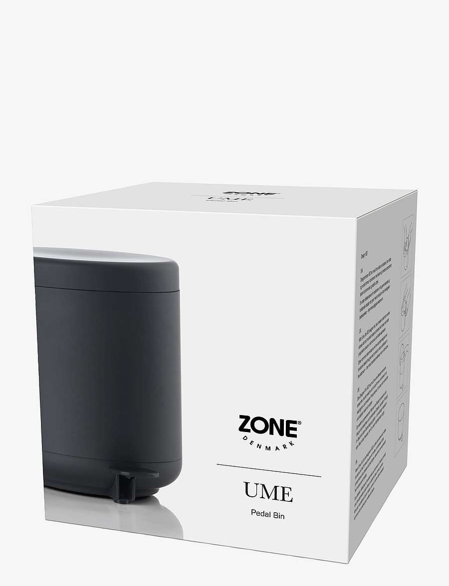 Zone Denmark - Pedal bin Ume - papierkörbe - black - 2