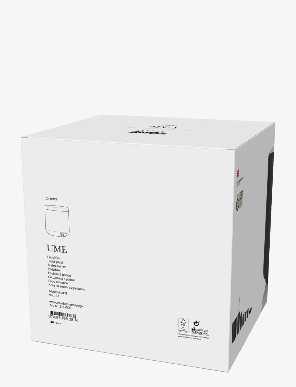 Zone Denmark - Pedal bin Ume - osta hinna alusel - black - 4