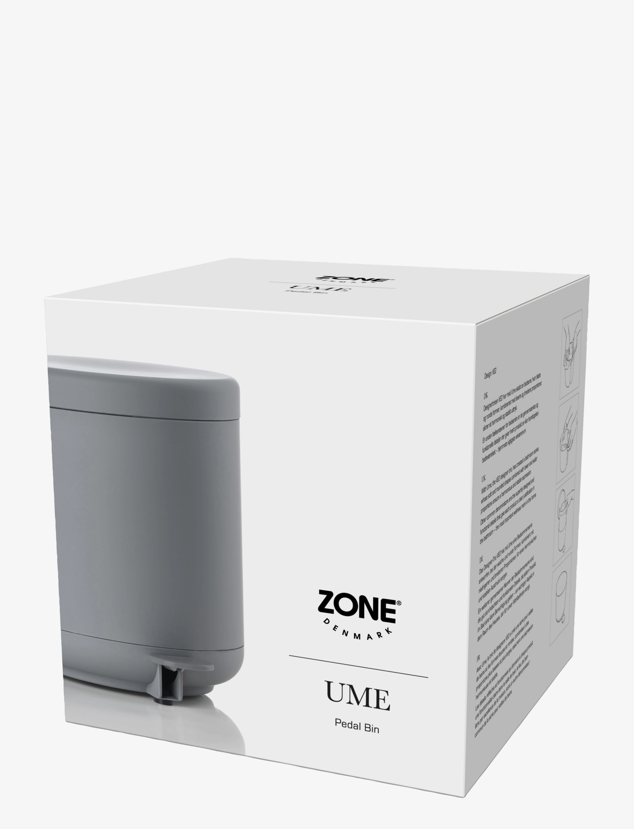 Zone Denmark - Pedalspand Ume - badeværelsestilbehør - dark grey - 2
