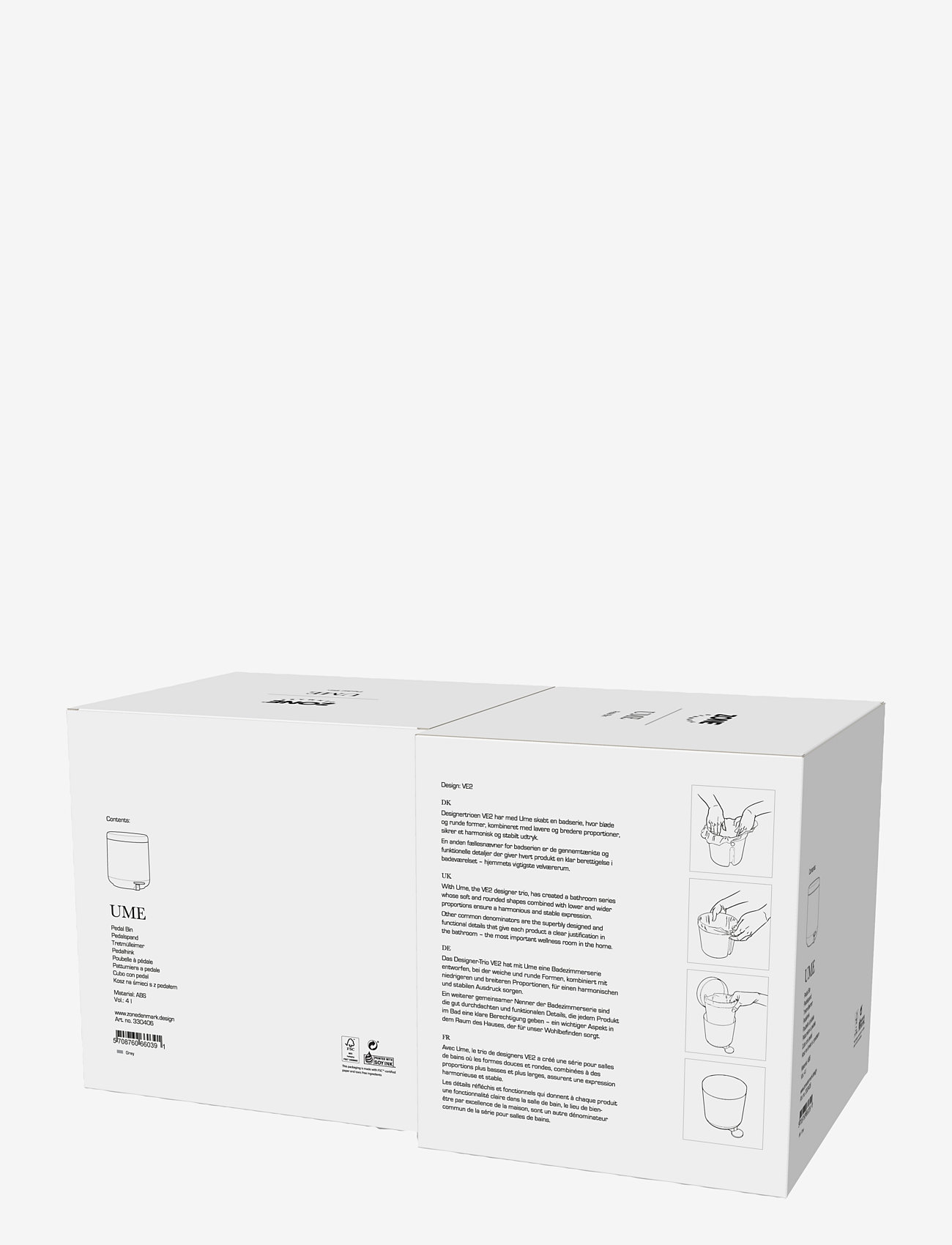 Zone Denmark - Pedal bin Ume - badausstattung - dark grey - 5