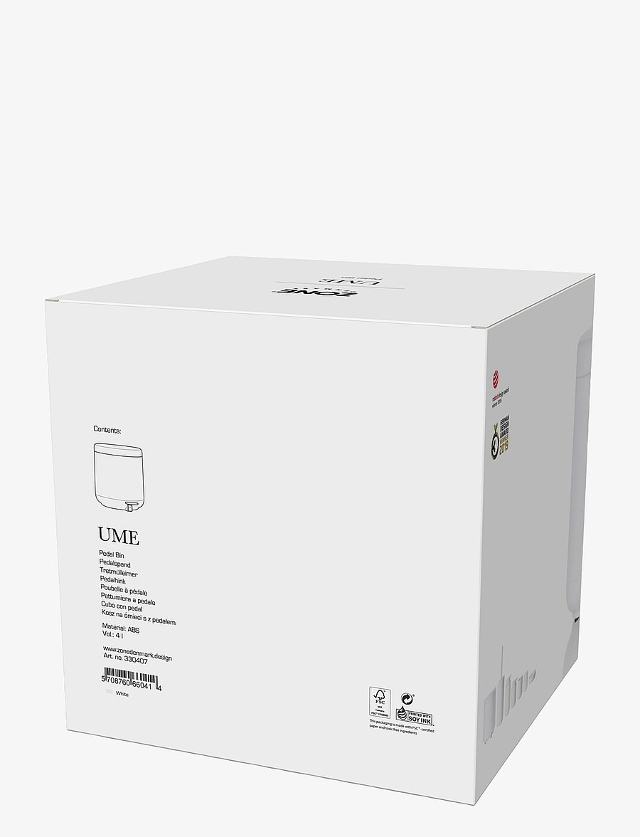 Zone Denmark - Pedal bin Ume - papierkörbe - white - 3