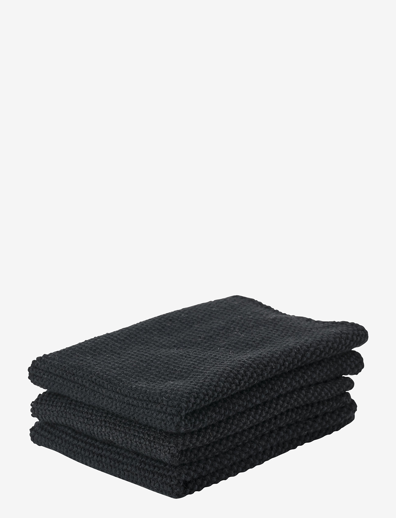 Zone Denmark - Dish cloth 3 pcs - tücher & spülbürste - black - 0