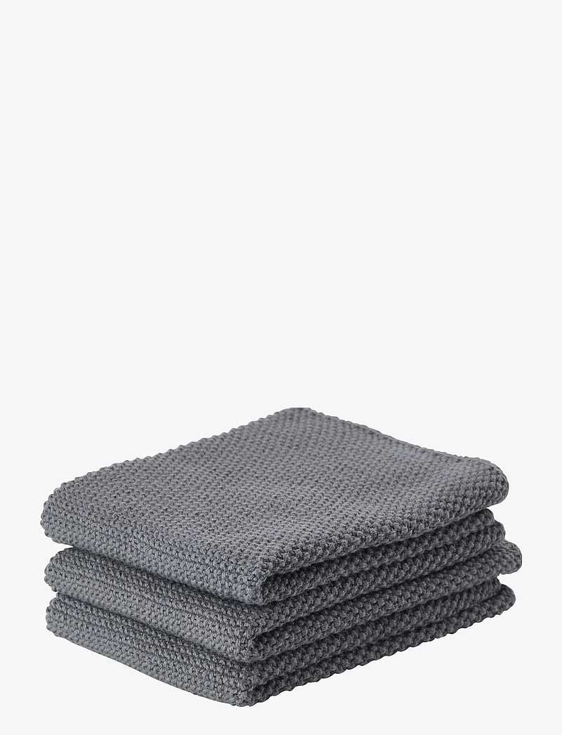 Zone Denmark - Dish cloth 3 pcs - nõudepesulapid ja -harjad - cool grey - 0