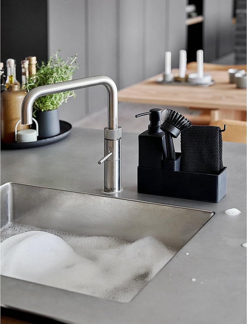 Zone Denmark - Dishwashing set w cloth - tücher & spülbürste - black - 1