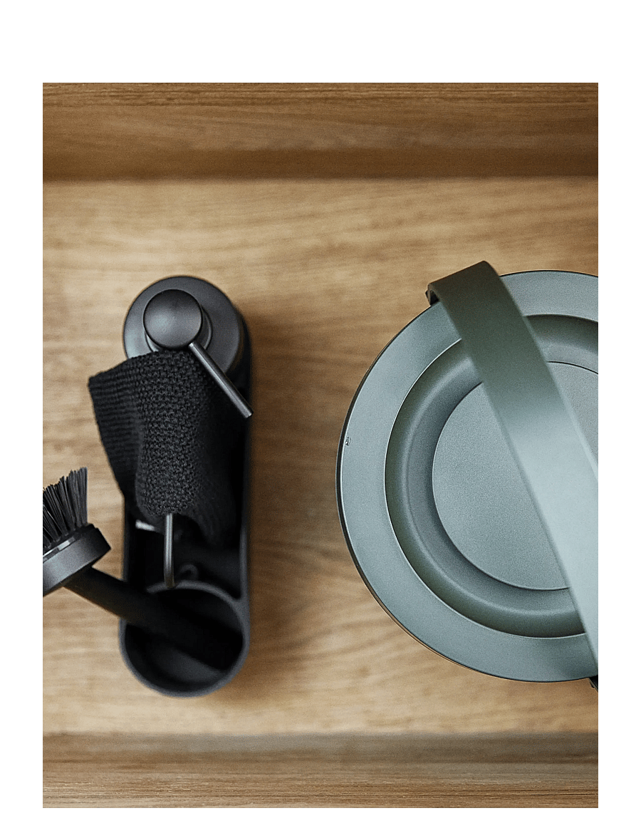 Zone Denmark - Dishwashing set Singles - besen & besensets - svart - 2