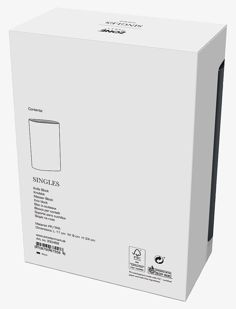 Zone Denmark - Knife block Singles - nugade alused - black - 2