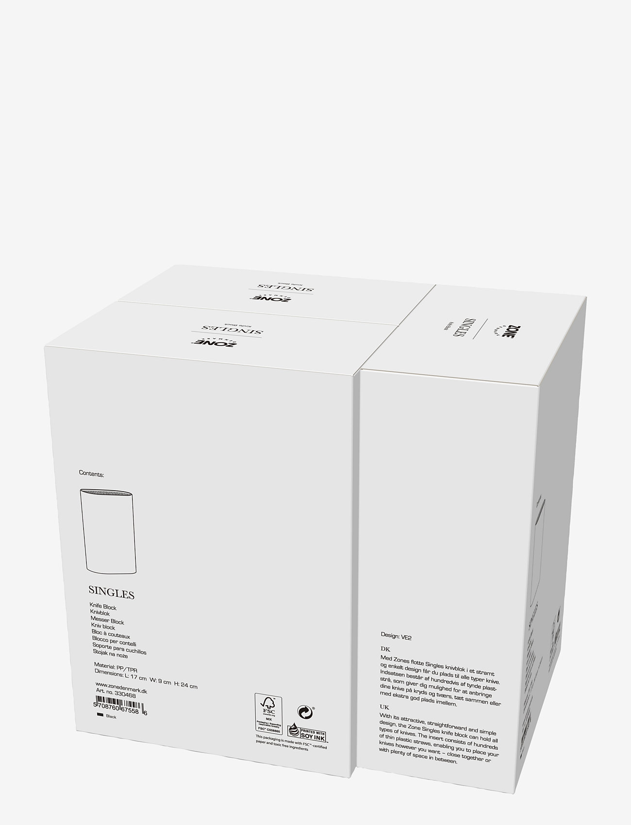 Zone Denmark - Knivblok Singles - laveste priser - black - 4