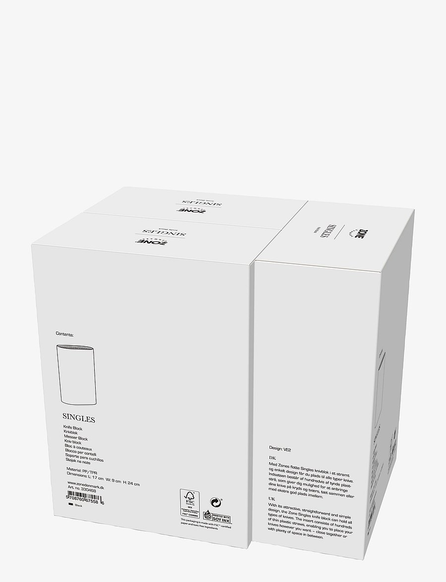 Zone Denmark - Knife block Singles - messerblöcke - black - 4