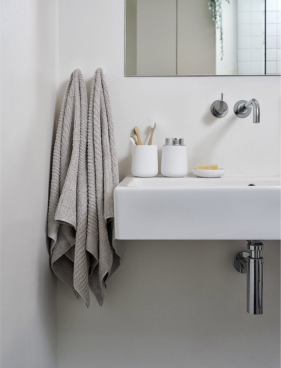 Zone Denmark - Towel Classic - die niedrigsten preise - light grey - 3